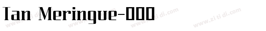 Tan Meringue字体转换